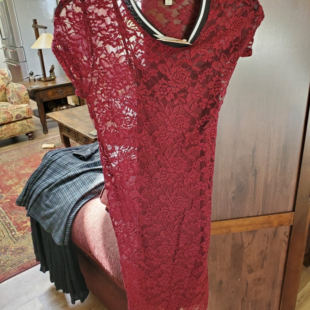 NWT Red lace dress